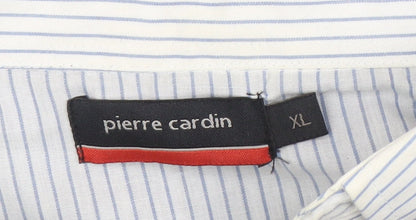 Pierre Cardin Men’s Black Long Sleeve V-Neck Knit Polo XL
