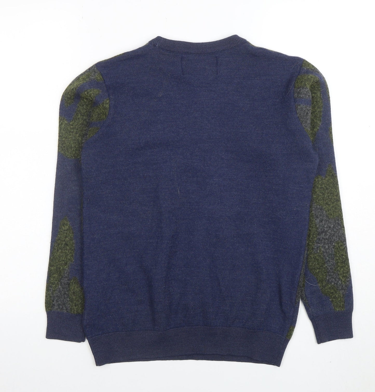 Womens UK Size M VDOT JEANS Couture Blue Pullover Jumper