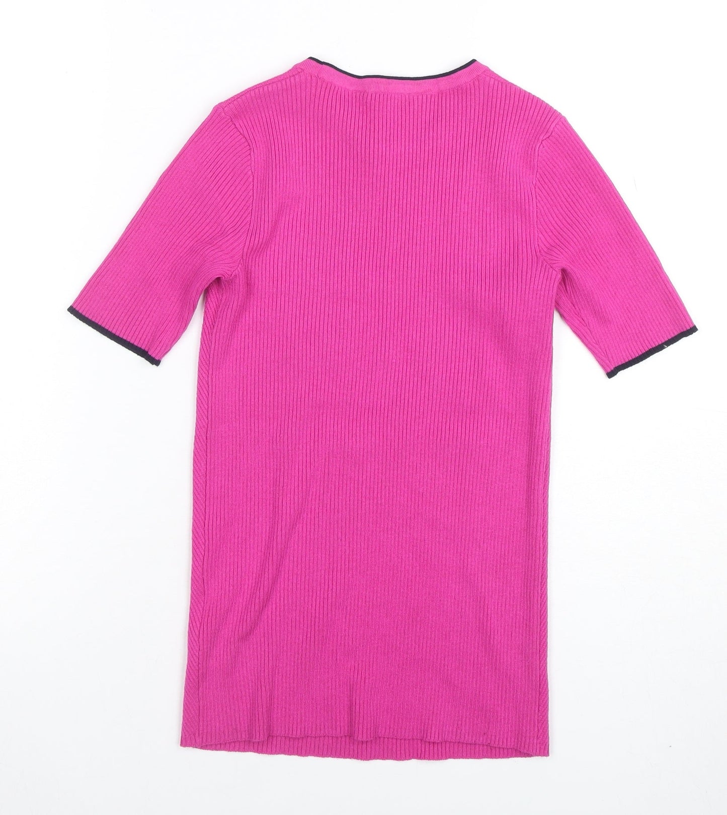 Womens UK Size 8 Principles Pink Basic T-Shirt