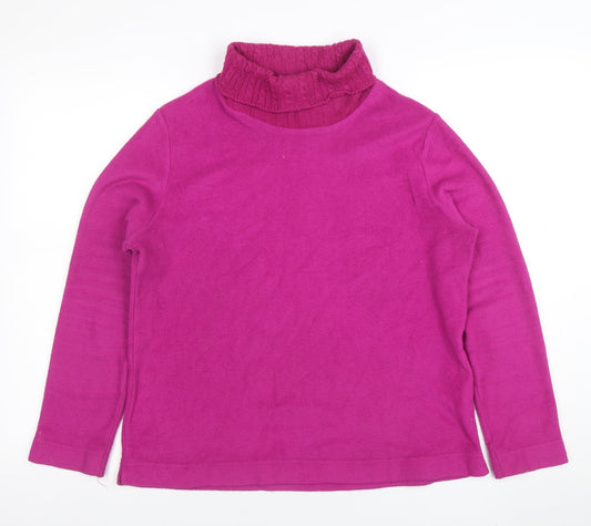 Womens UK Size L St. John's Bay Pink Pullover Sweatshirt