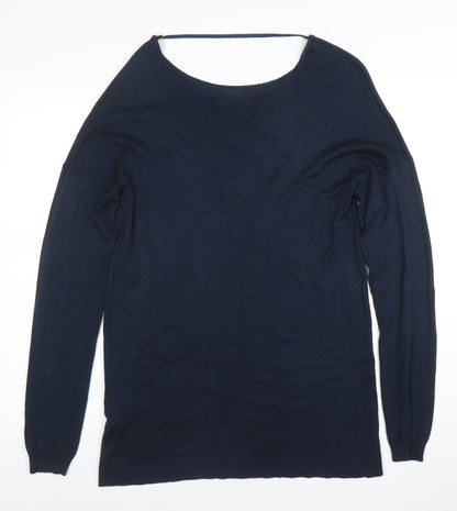 Atmosphere Women's Blue Long Sleeve Knit Blouse Size 12