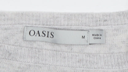 Oasis Women’s Multicoloured Striped Crew Neck Jumper Size M
