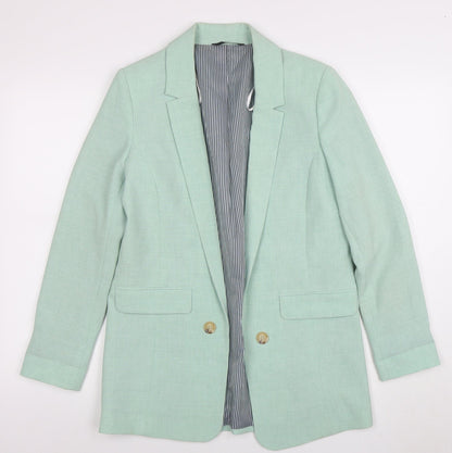 Womens UK Size 8 George Regular Green Blazer