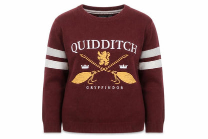 Harry Potter Womens Red Gryffindor Quidditch Sweater Size S