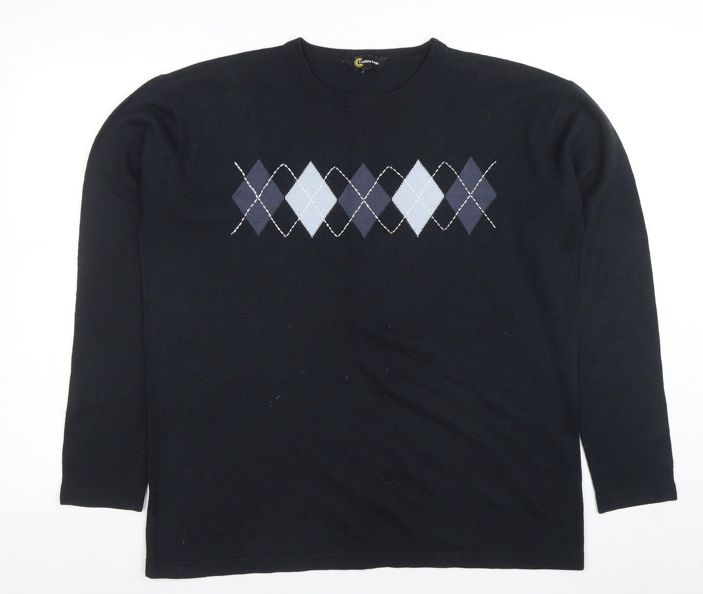 Mens UK Size M Cutting Edge Blue Pullover Jumper