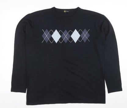 Mens UK Size M Cutting Edge Blue Pullover Jumper