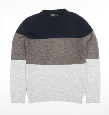 Burton Menswear London Men's Multicoloured XS Crew Neck Pullover Jumper