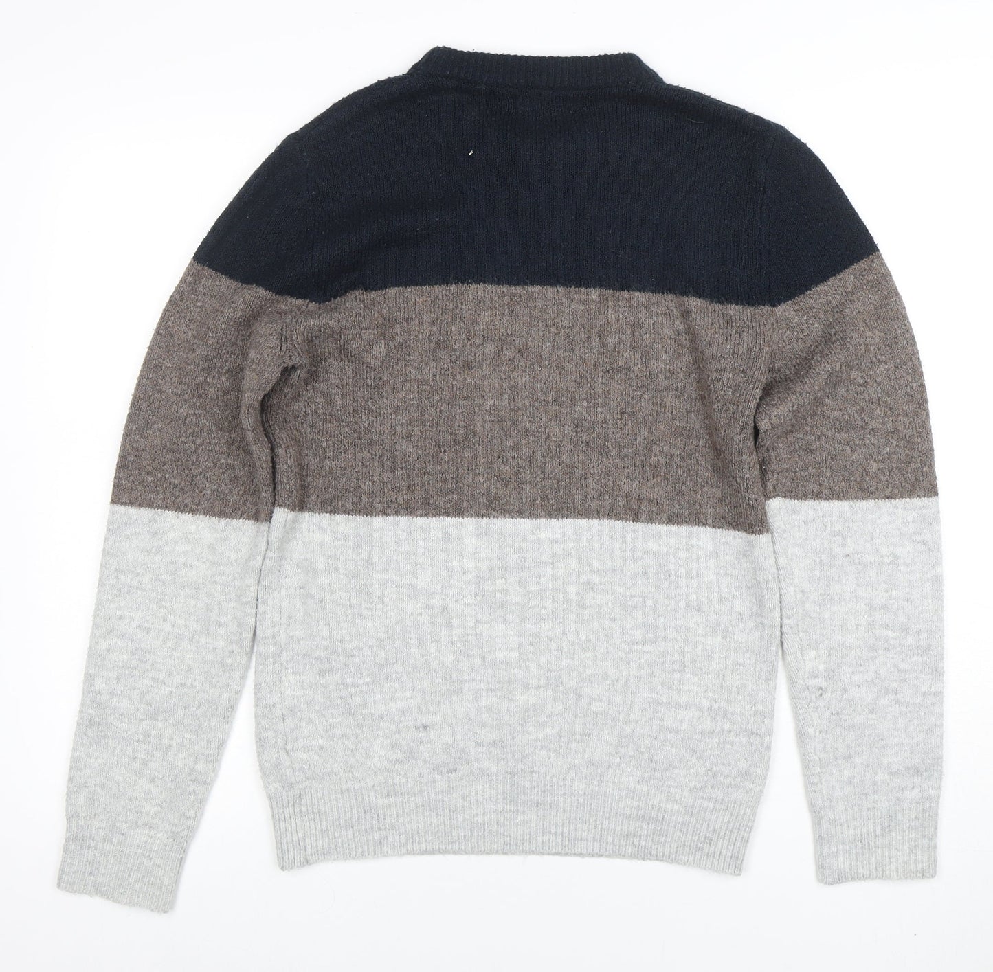 Burton Menswear London Men's Multicoloured XS Crew Neck Pullover Jumper