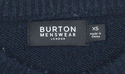 Burton Menswear London Men's Multicoloured XS Crew Neck Pullover Jumper