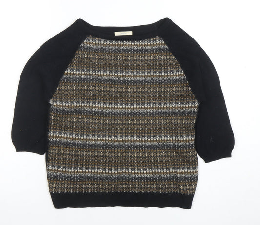 Womens UK Size M Sessùn Black Pullover Jumper