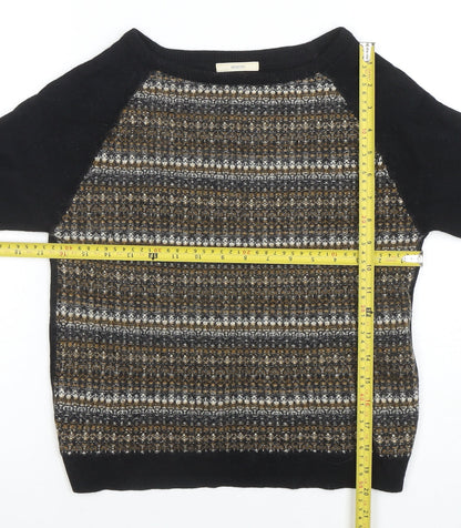 Womens UK Size M Sessùn Black Pullover Jumper