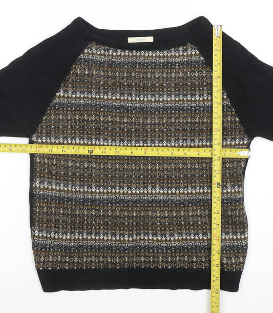 Womens UK Size M Sessùn Black Pullover Jumper