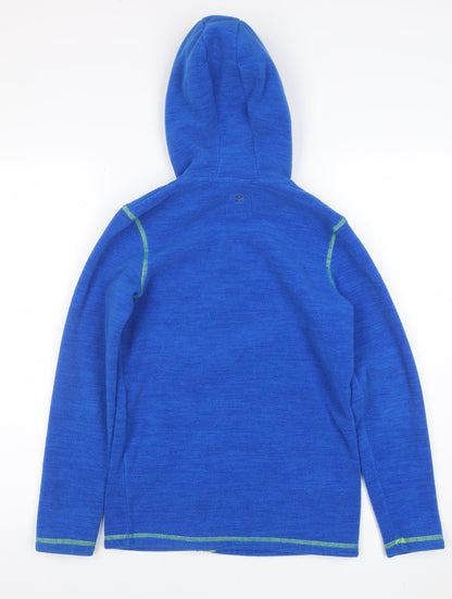 Mountain Warehouse Boys Blue Fleece Hooded Full Zip Jacket 11-12 Years