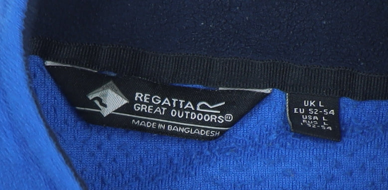 Mens UK Size L Regatta Blue Pullover Sweatshirt