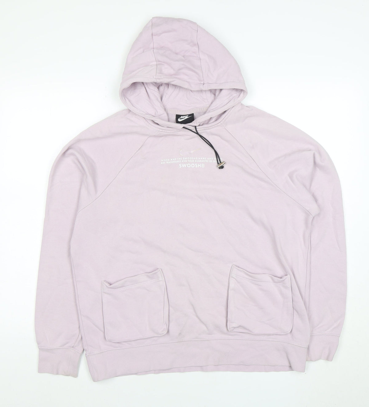 Womens UK Size M Nike Pink Pullover Hoodie