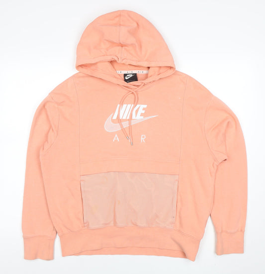 Womens UK Size S Nike Pink Pullover Hoodie