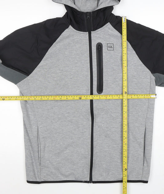 Mens UK Size L U.S. Athletic Grey Basic Jacket