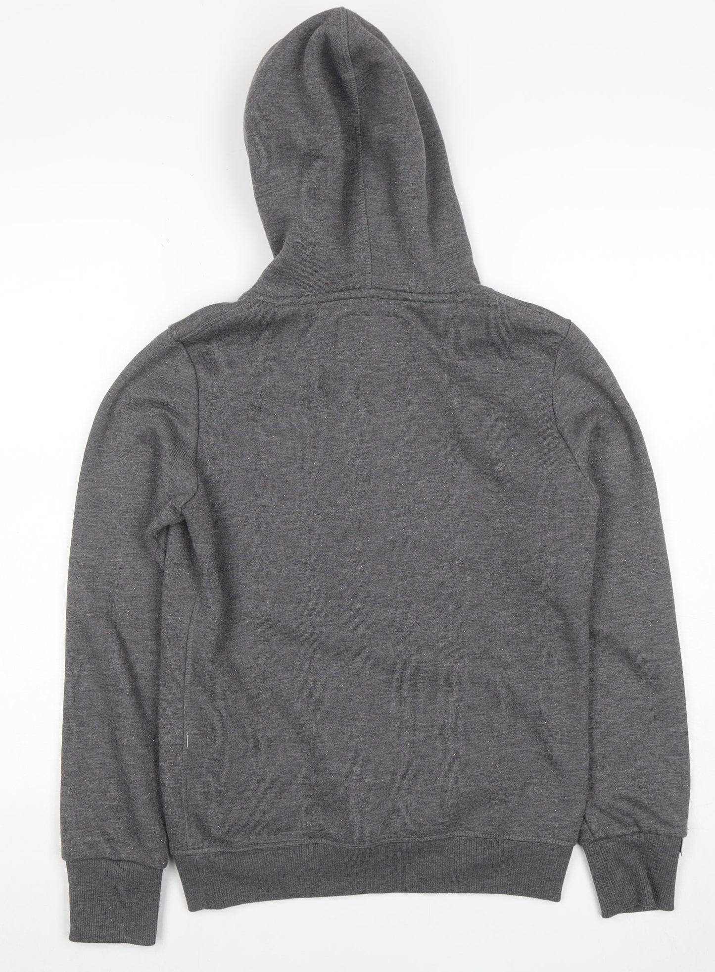 Womens UK Size XS Superdry Grey Pullover Hoodie