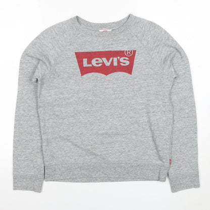 Womens UK Size XS Levi's Grey Pullover Sweatshirt