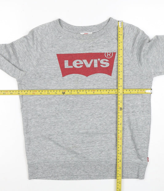 Womens UK Size XS Levi's Grey Pullover Sweatshirt