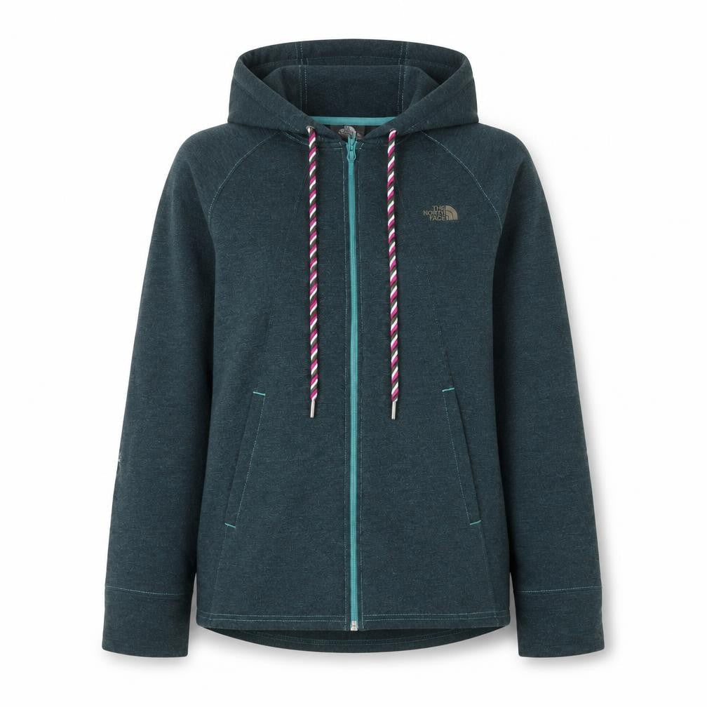 Womens UK Size M The North Face Blue Full Zip Hoodie