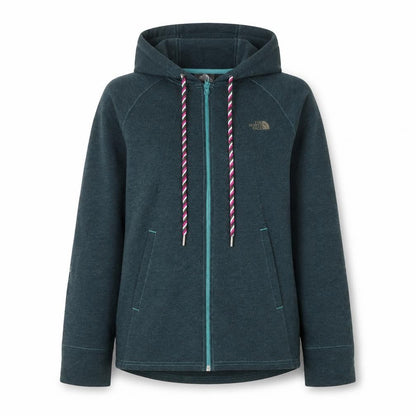 Womens UK Size M The North Face Blue Full Zip Hoodie