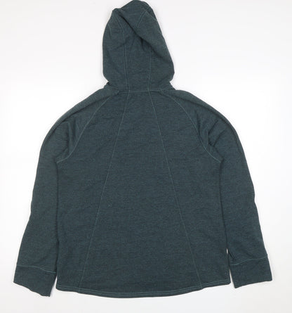 Womens UK Size M The North Face Blue Full Zip Hoodie