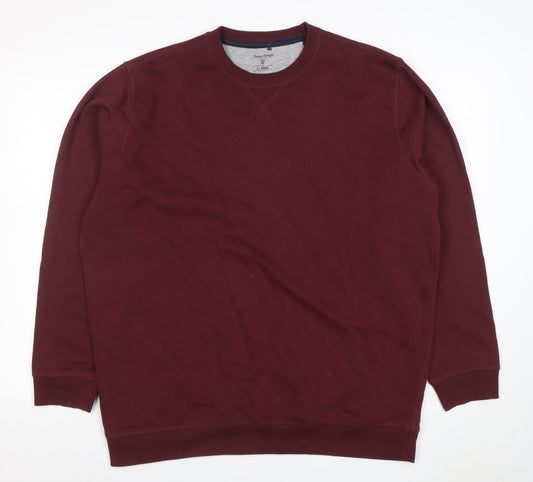 Mens UK Size XL James Pringle Red Pullover Sweatshirt