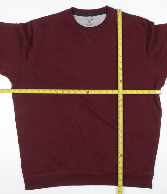 Mens UK Size XL James Pringle Red Pullover Sweatshirt