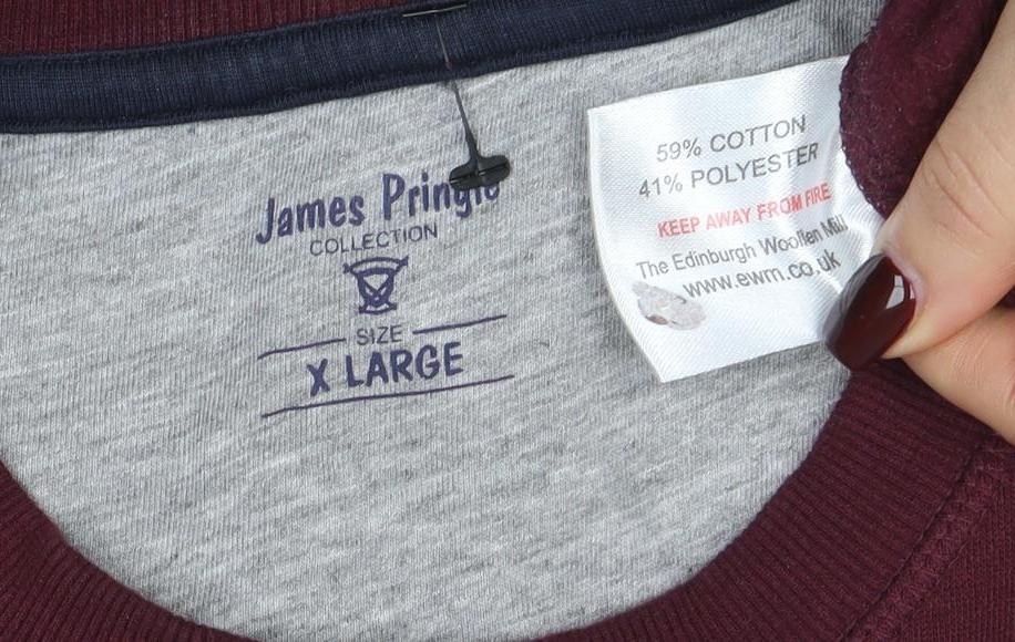 Mens UK Size XL James Pringle Red Pullover Sweatshirt
