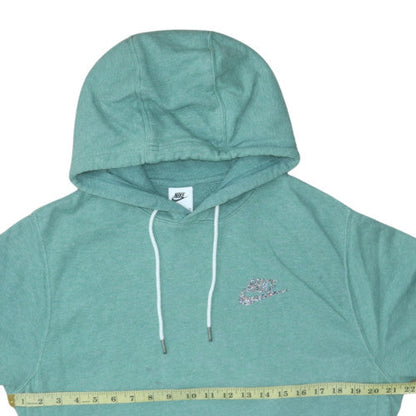 Womens UK Size S Nike Green Pullover Hoodie