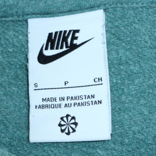 Womens UK Size S Nike Green Pullover Hoodie