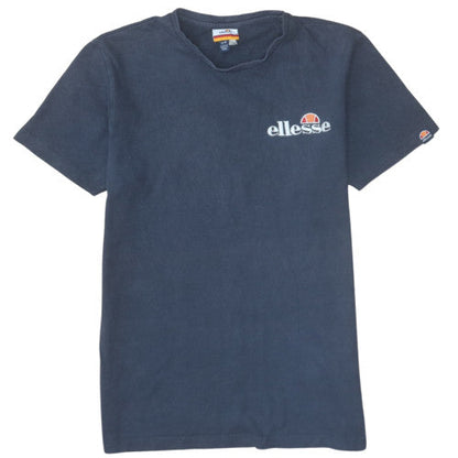 Ellesse Men’s Blue Cotton Short Sleeve Crew Neck Logo T-Shirt Size S