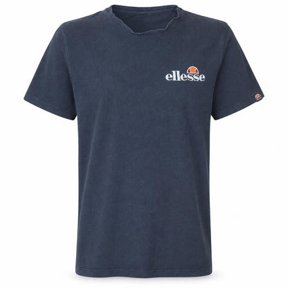Ellesse Men’s Blue Cotton Short Sleeve Crew Neck Logo T-Shirt Size S
