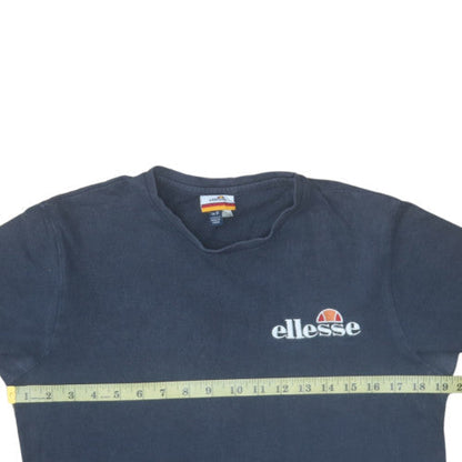 Ellesse Men’s Blue Cotton Short Sleeve Crew Neck Logo T-Shirt Size S