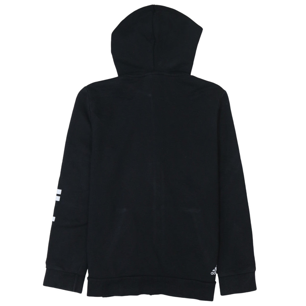 Womens UK Size XL Adidas Black Full Zip Hoodie