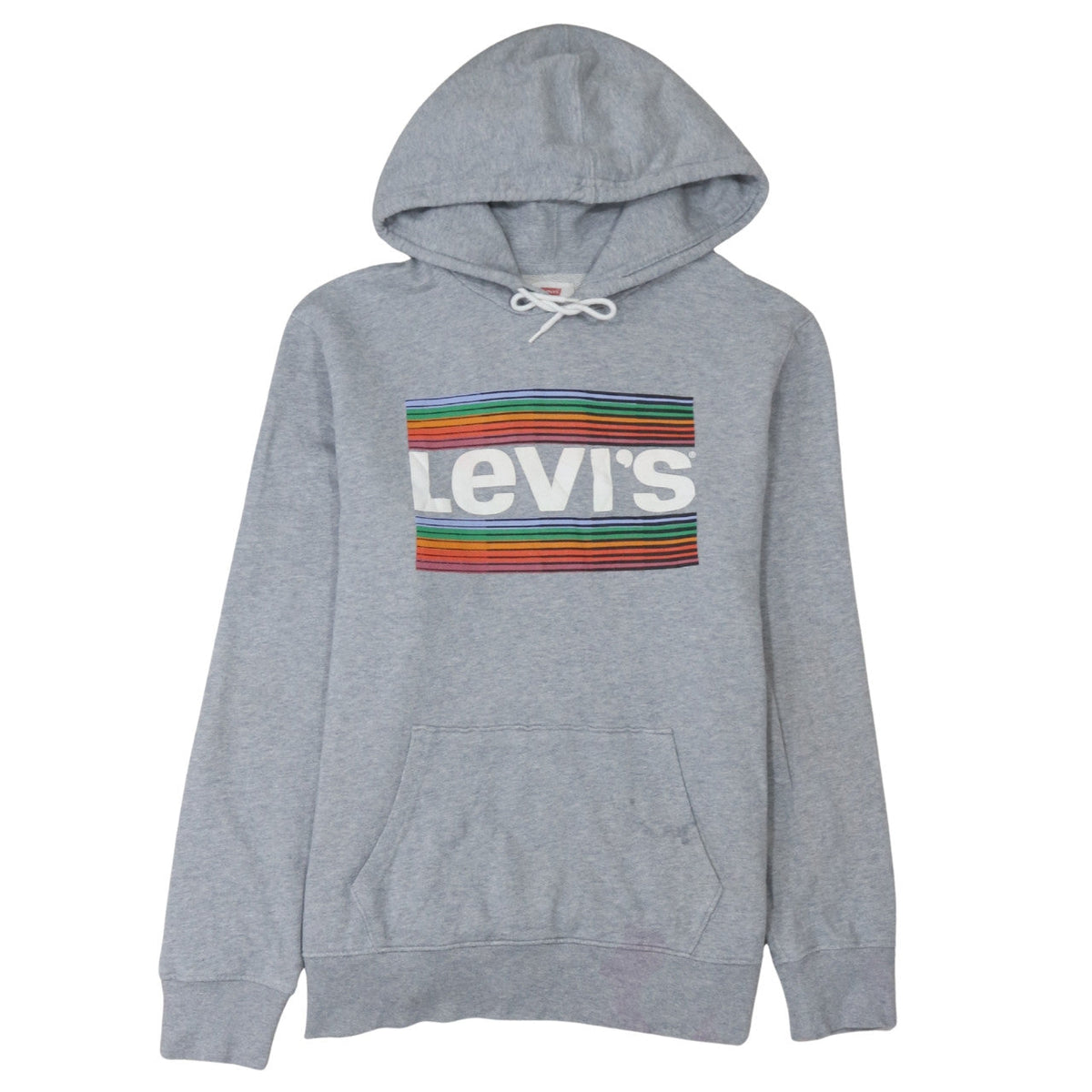 Mens UK Size M Levi's Grey Pullover Hoodie