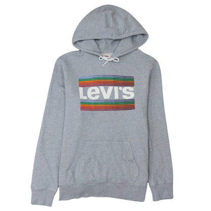 Mens UK Size M Levi's Grey Pullover Hoodie