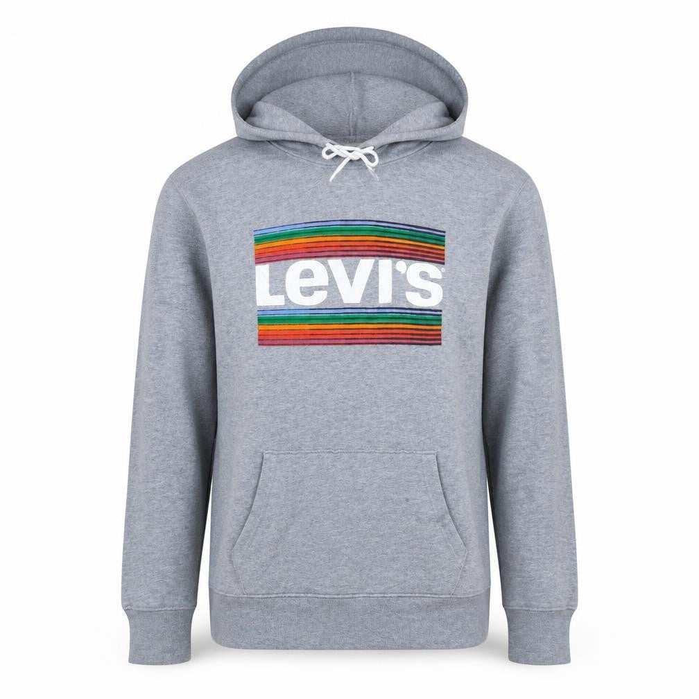 Mens UK Size M Levi's Grey Pullover Hoodie