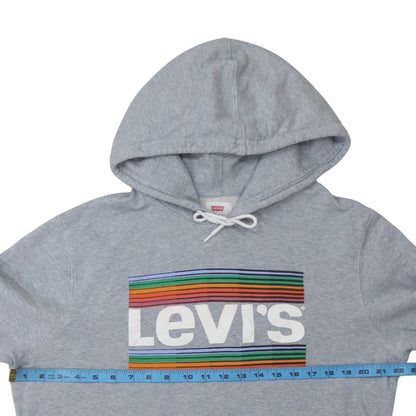 Mens UK Size M Levi's Grey Pullover Hoodie