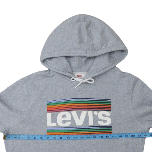 Mens UK Size M Levi's Grey Pullover Hoodie