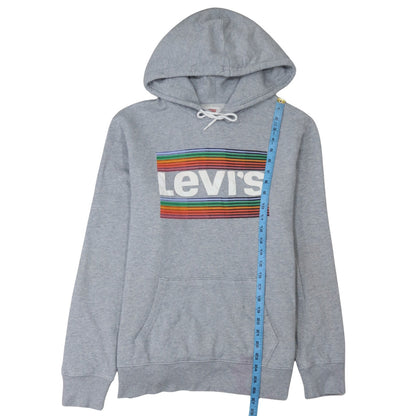 Mens UK Size M Levi's Grey Pullover Hoodie