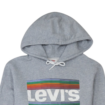 Mens UK Size M Levi's Grey Pullover Hoodie