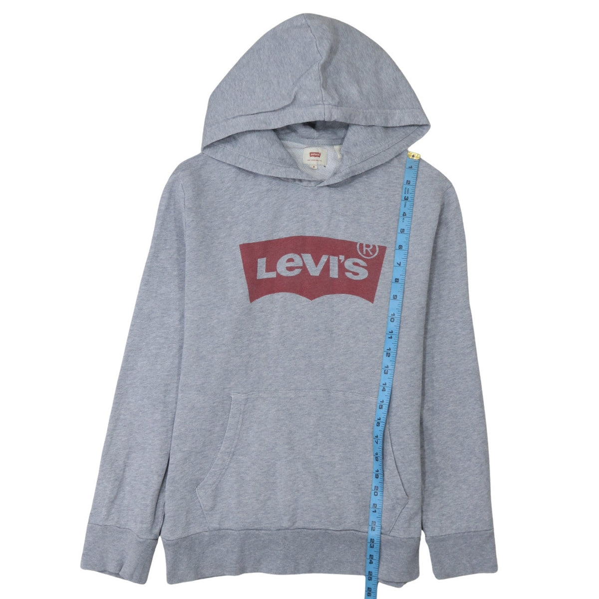 Mens UK Size M Levi's Grey Pullover Hoodie