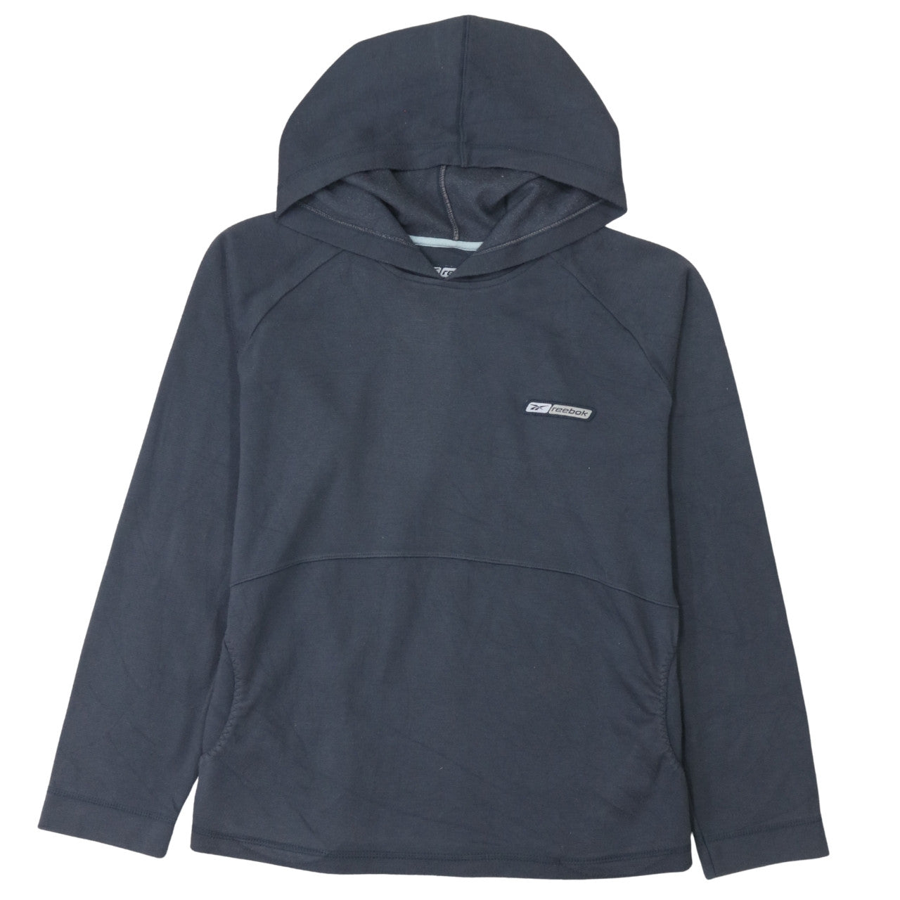 Womens UK Size 12 Reebok Blue Pullover Hoodie