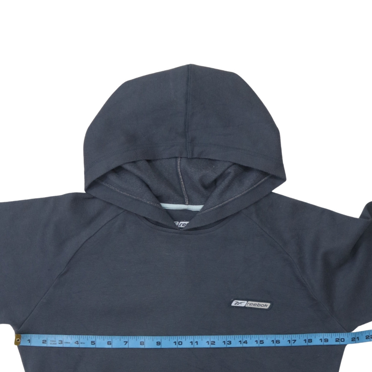 Womens UK Size 12 Reebok Blue Pullover Hoodie