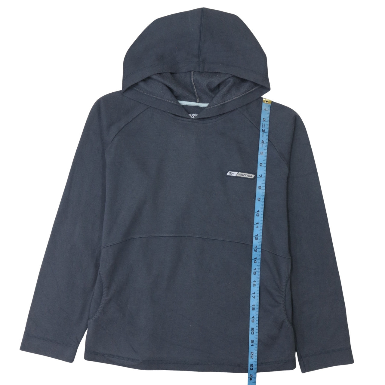 Womens UK Size 12 Reebok Blue Pullover Hoodie