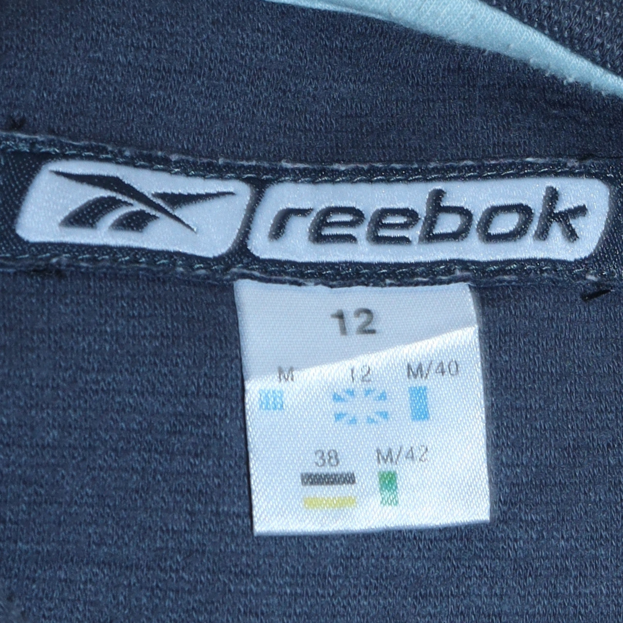 Womens UK Size 12 Reebok Blue Pullover Hoodie