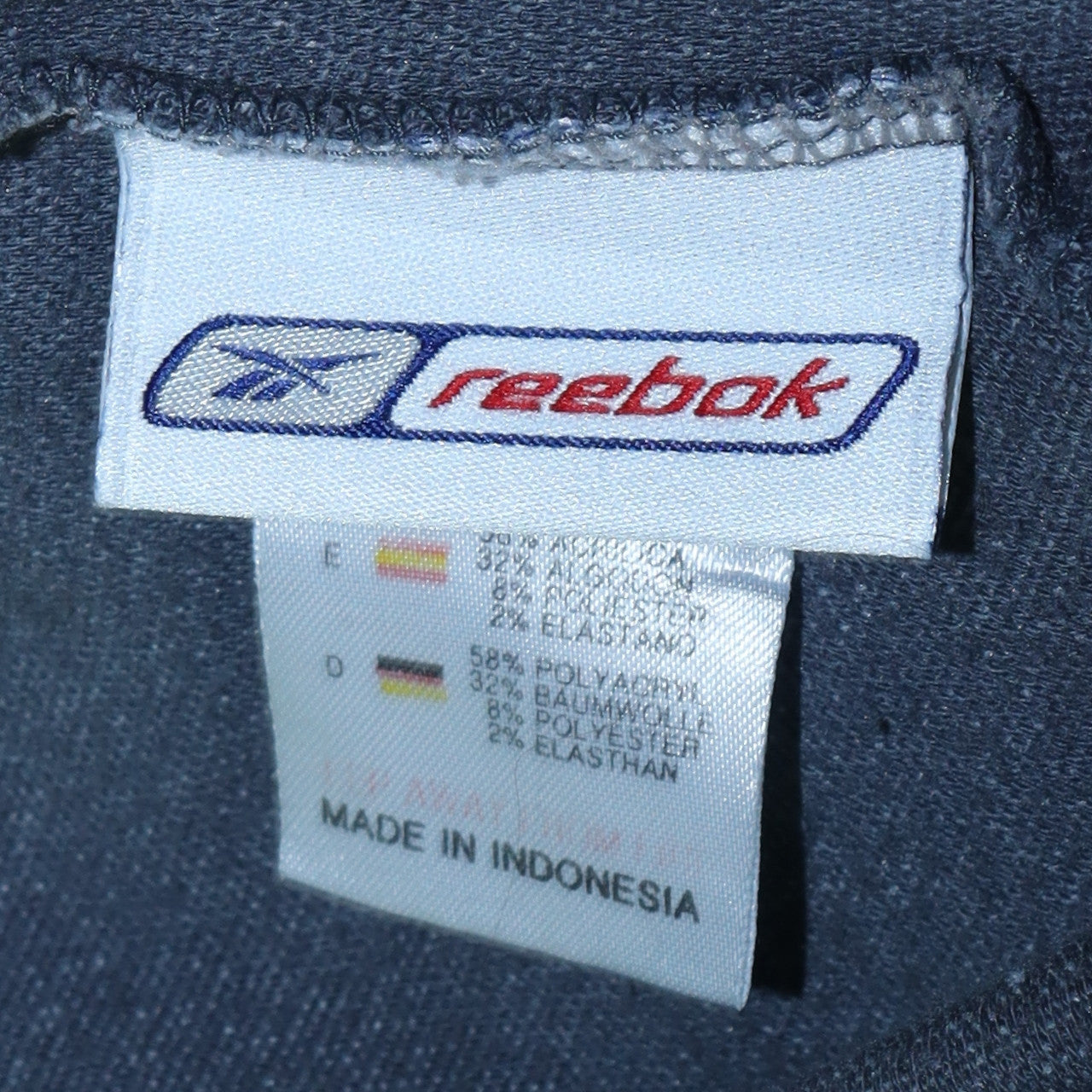 Womens UK Size 12 Reebok Blue Pullover Hoodie