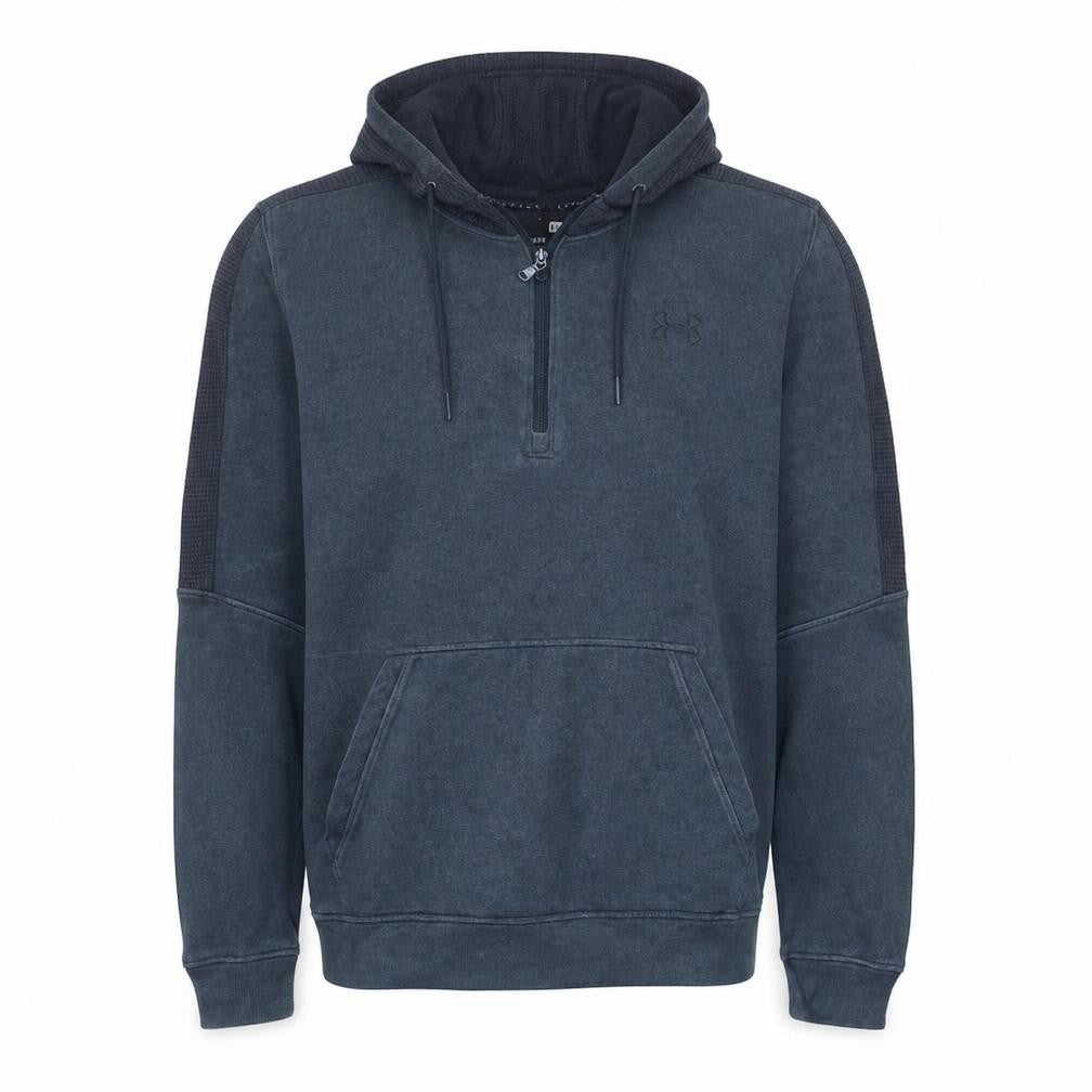 Mens UK Size L Under Armour Blue Pullover Hoodie